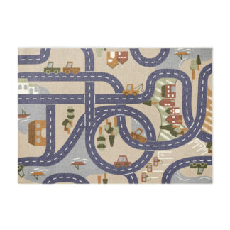 REBEL ROADS leikkimatto beige 95x133cm