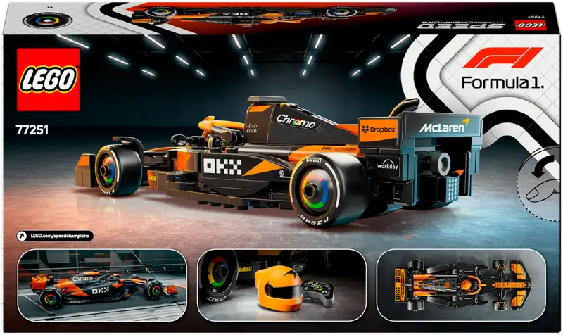 LEGO® Speed Champions McLaren F1® Team MCL38 kilpa-auto 77251 - Image 3