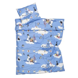 Muumi pussilakana 150x210cm Talvinuotio