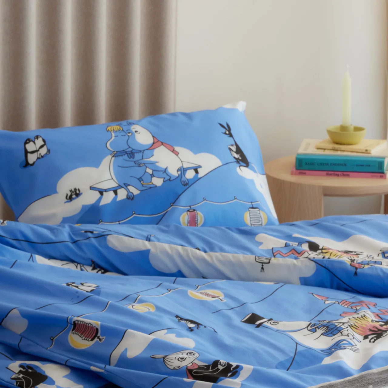 Muumi pussilakana 150x210cm Talvinuotio - Image 2