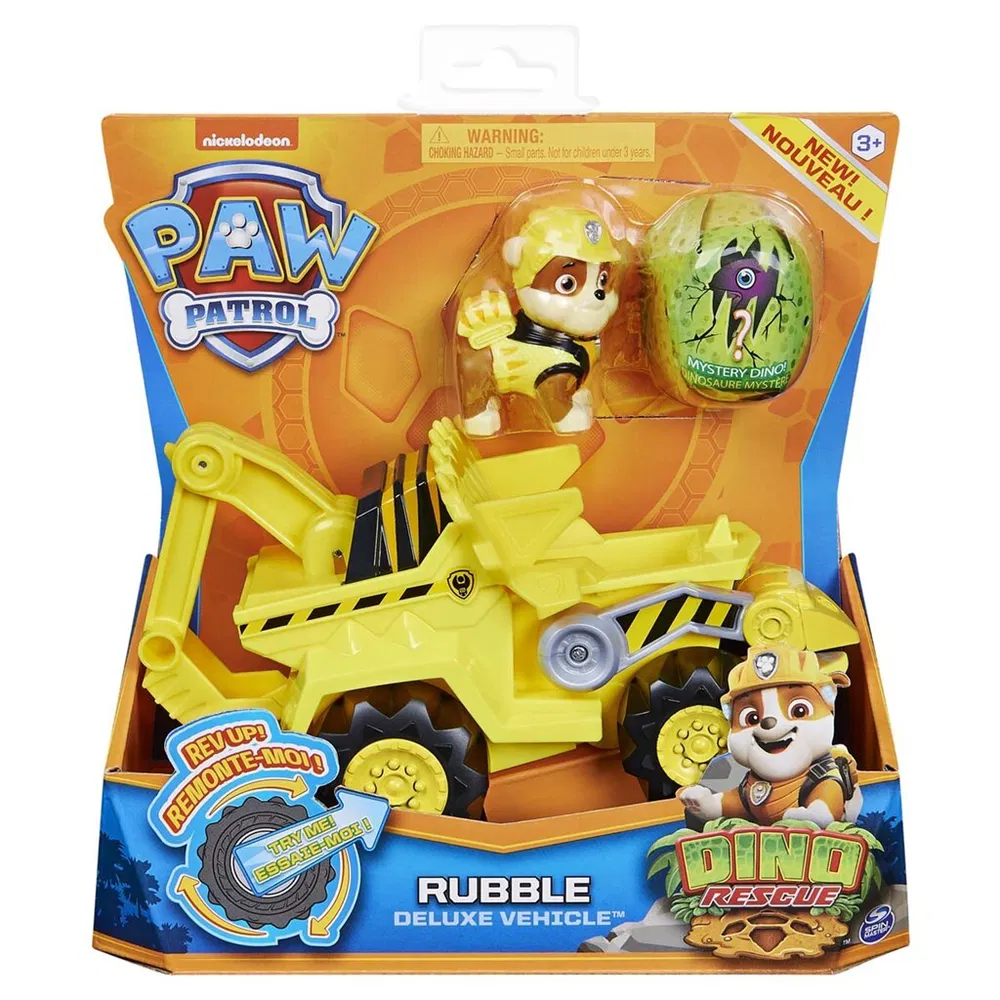 Paw Patrol Dino Deluxe Vehicles Rubble