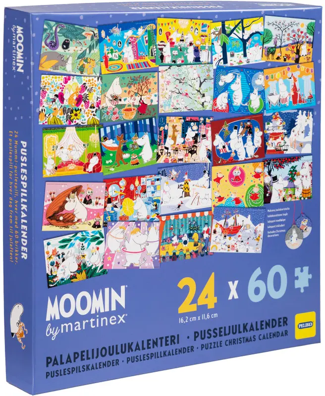 Muumi palapelijoulukalenteri 24 x 60 p