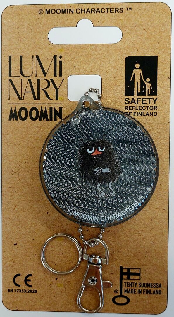 Heijastin Muumi Haisuli pyöreä musta