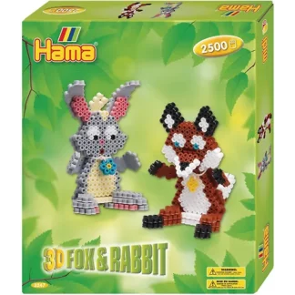 Hama -3D Kettu ja Jänis, 2500 kpl