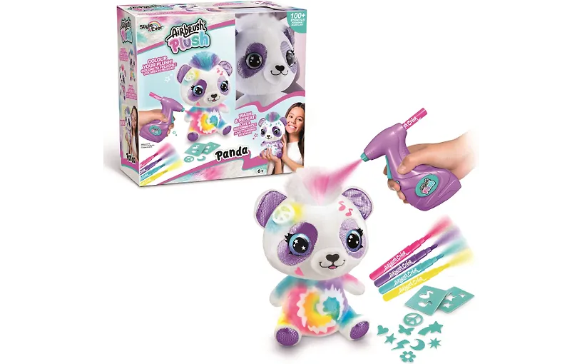 Airbrush Plush -pehmolelu, panda - Image 2