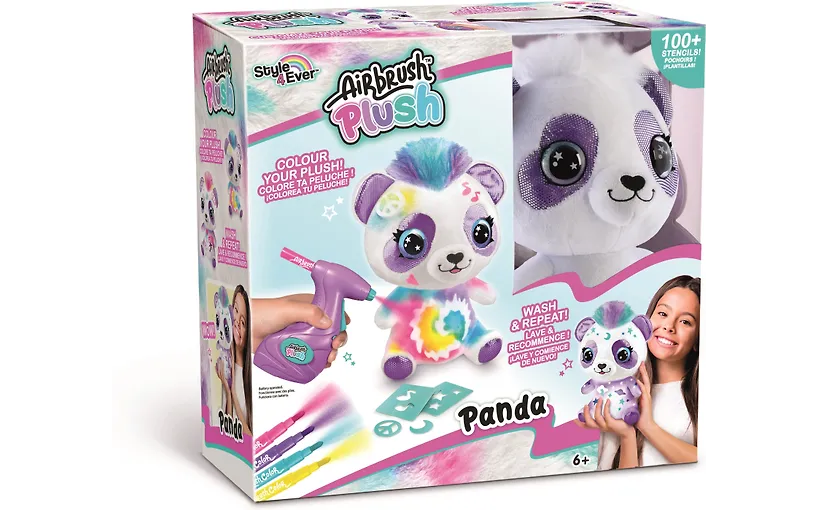 Airbrush Plush -pehmolelu, panda