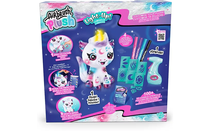 Airbrush Plush -pehmohahmo, Cosmic Unicorn