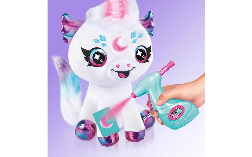 Airbrush Plush -pehmohahmo, Cosmic Unicorn - Image 6