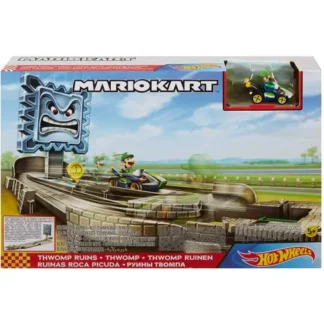 Mattel Hot Wheels Mariokart Thwomp Ruins Track Set