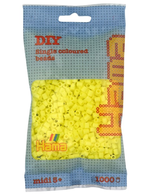 Hama pussi 1000 pastellin keltainen